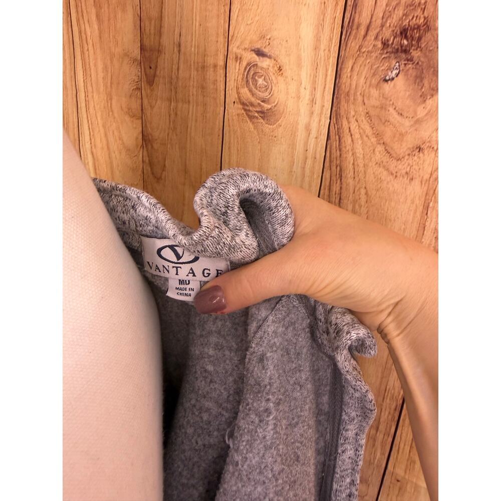 Vantage Fleece Full Zip Up Heathered Gray Women's Size M - Picture 7 of 7